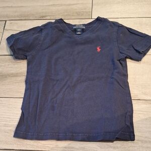 💐polo by Ralph Lauren Kids Blue Tee with Red Logo💘